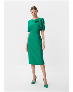 Короткое платье Kleid kurz, зеленый Comma,