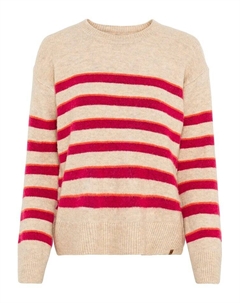 Пуловер Pullover, цвет Beige/Rot Camel active