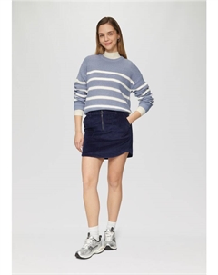 Пуловер Strickpullover langarm, синий Qs