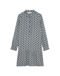 Короткое платье Print-Kleid loose, цвет multi/fresh sky Marc o'polo