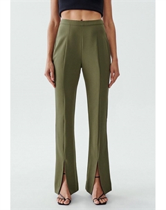 Брюки BELINDA SPLIT, темно-зеленый Calli
