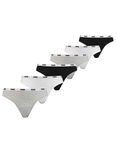 Стринги 6 шт, цвет Grau/Weiß/Schwarz Puma