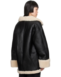 Черная короткая дубленка Signature TOTEME Toteme