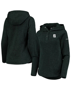 Женский флисовый пуловер с капюшоном Columbia Green Michigan State Spartans Darling Days реглан Unbranded