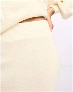 Кремовая трикотажная юбка миди Y.a.s