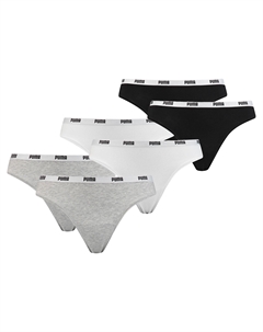 Стринги 6 шт, цвет Grau/Weiß/Schwarz Puma
