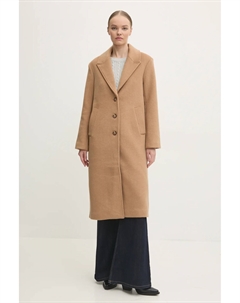 Шерстяное плащ, коричневый Abercrombie & fitch