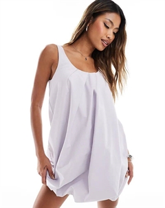 Мини-платье-пухляш сиреневого цвета Asos design