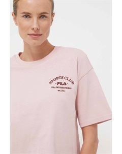 Хлопковая футболка, розовый Fila