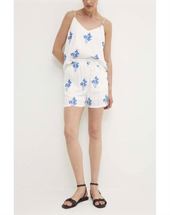 Льняные шорты, белый Answear lab