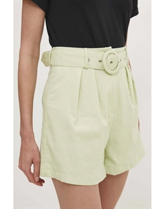 Льняные шорты, зеленый Answear lab
