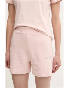 Шорты со СТРАЗАМИ, розовый Guess