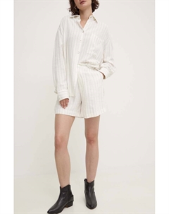 Льняные шорты, белый Answear lab