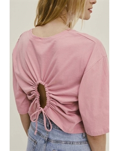 Хлопковая футболка, розовый Answear lab