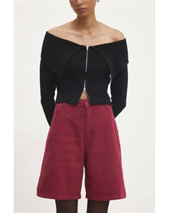 Джинсовые шорты, гранатовый Answear lab