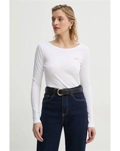 Хлопковый топ с длинными рукавами, белый Marc o'polo