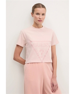 ADELE хлопковая футболка, розовый Guess