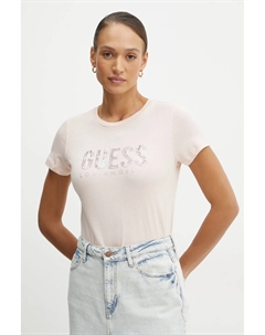 Футболка, розовый Guess