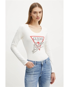 Рубашка с длинным рукавом, бежевый Guess