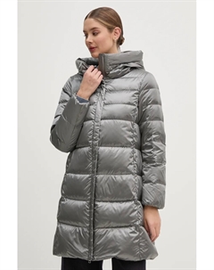 Пуховик женский, серебряный Geox
