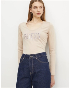 Рубашка с длинным рукавом, бежевый Guess