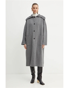 Шерстяное плащ, серый Liviana conti