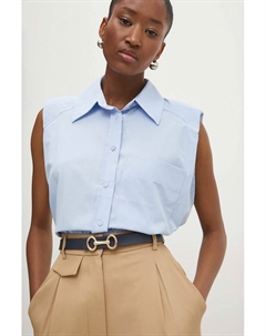 Хлопковая рубашка, синий Answear lab