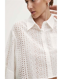 Хлопковая рубашка, белый Answear lab