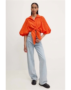 Хлопковая рубашка, оранжевый Answear lab