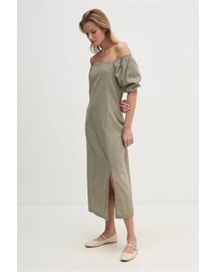 Хлопковое платье, зеленый Answear lab