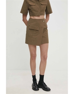 Хлопковая юбка, зеленый Answear lab