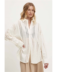 Хлопковая рубашка, бежевый Answear lab