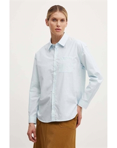 Хлопковая рубашка-бойфренд Brodee, синий A.p.c.