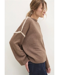 Шерстяной свитер, коричневый Answear lab