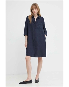 Льняное платье, синий Marc o'polo