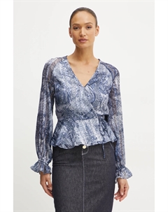 Блуза, синий Guess