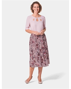 Юбка до колена Druck, цвет rosenquarz/purpur/geblümt Goldner