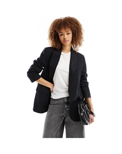 Блейзер Tailored With Linen, черный Asos design