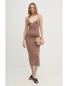 Платье, коричневый Calvin klein