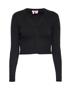 Толстовка Cropped Cardigan, черный Mymo