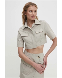 Хлопковая рубашка, бежевый Answear lab