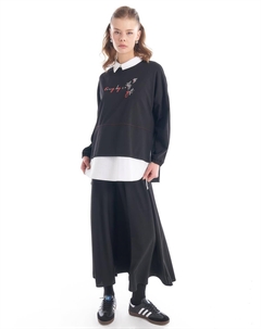 Многослойный двухместный костюм черный Kyr