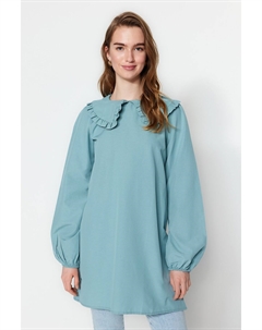 Туника - Зеленый - Классический крой, зеленый Trendyol modest