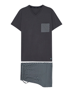 Короткая пижама Jaipur, темно-серый Hom