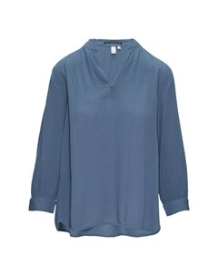 Блузка с коротким рукавом Blouse, пыльно-голубой Qs