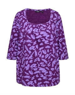 Футболка Shirt, фиолетовый Ulla popken