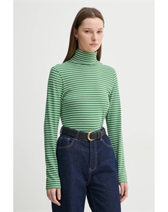 Хлопковый топ с длинными рукавами, зеленый Marc o'polo