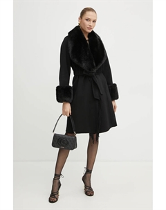ЛИЛИАНА шерстяное плащ, черный Marciano guess