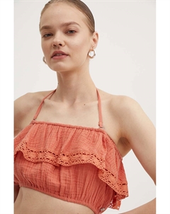 Хлопковый топ GOLDEN TROPICS, оранжевый Roxy