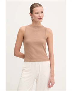 Хлопковый топ GELSEY, коричневый Guess